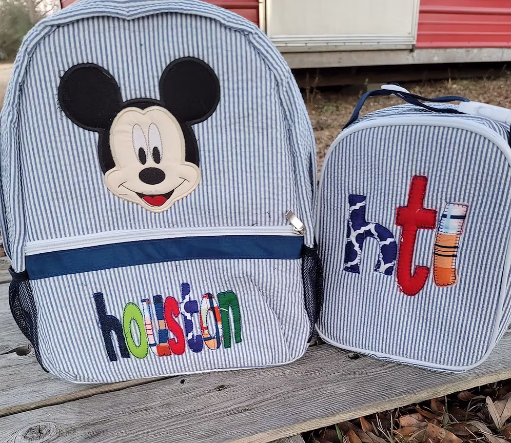 Applique Bag and Lunchbox — image 1