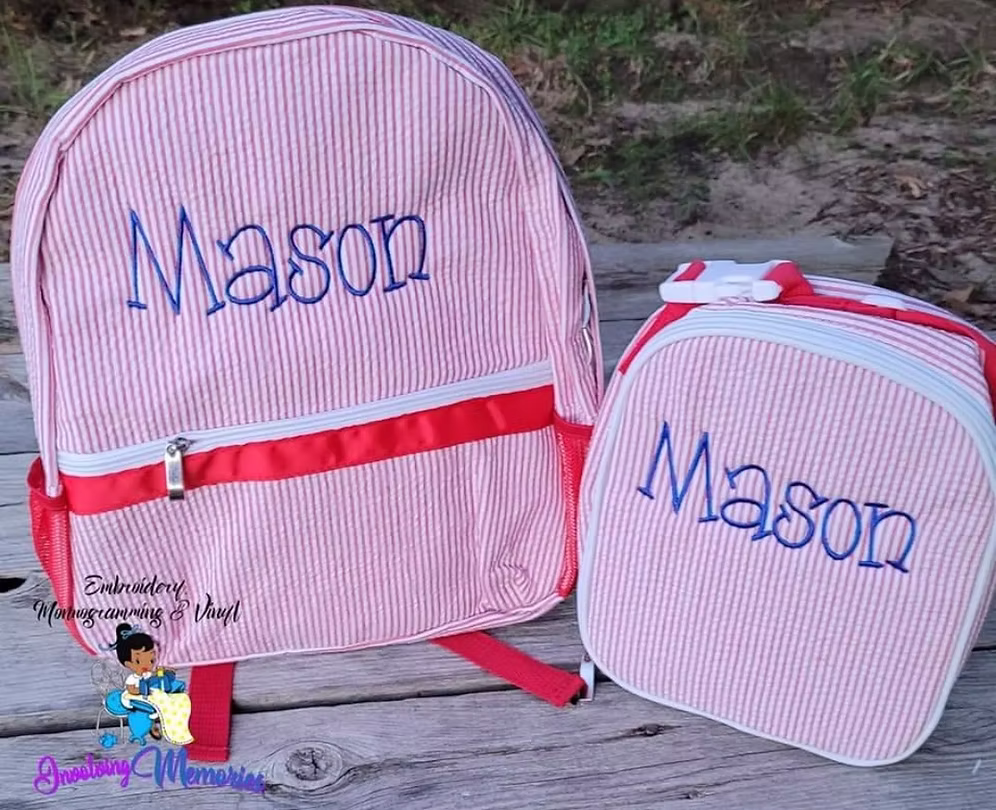 Monogram Full-size Bookbag and Lunch Box thumbnail 3
