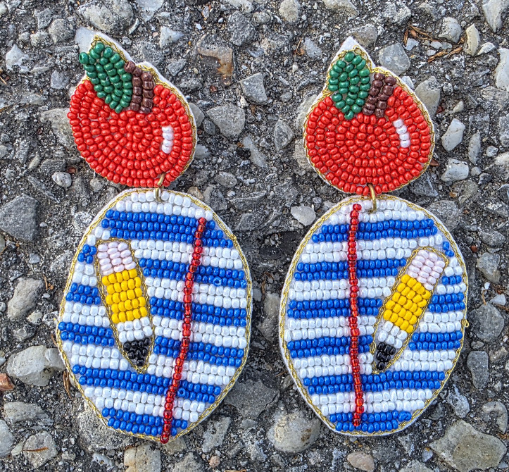 Teacher Apple Earrings — image 1