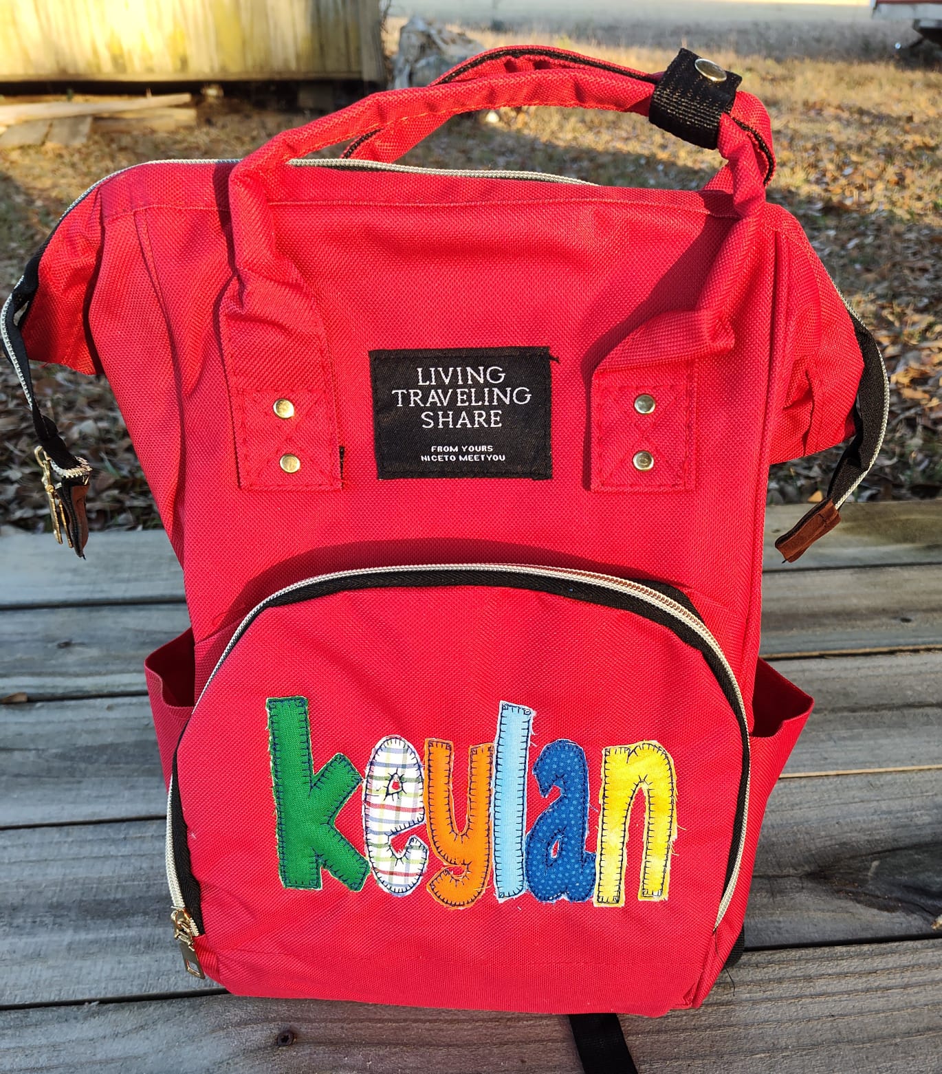 Applique Diaper Bag